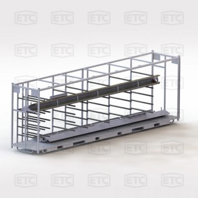 Étagèrede transport pour gaine de ventilation bus.