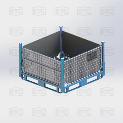 Emballage de pliage de fil standard.