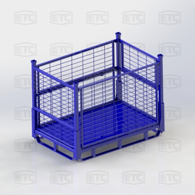 cassa standard pieghevole con reti metalliche